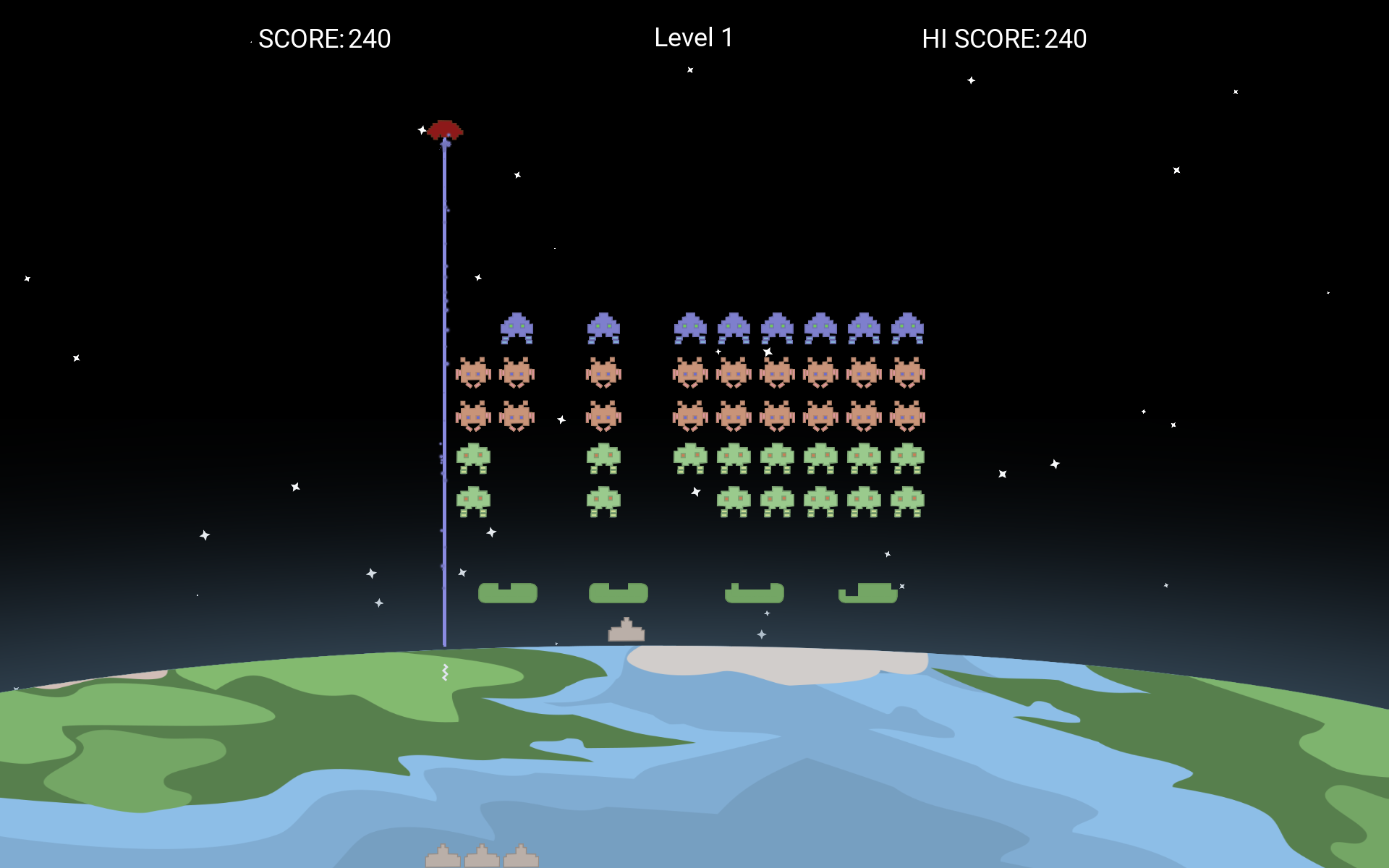 Screenshot of Space Invaders: Tribute to the Classic